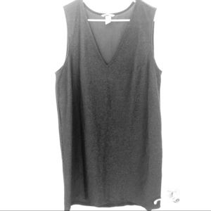 Sparkly Black V-Neck Shift Dress